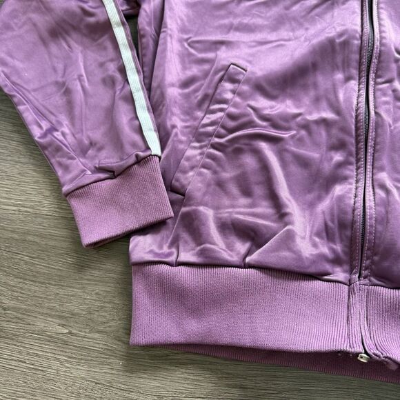 VTG 80s Adidas ATP Keyrolan Track Jacket Men's M Plum Purple Trefoil RARE - Picture 6 of 10